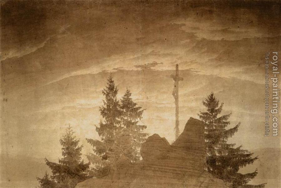 Caspar David Friedrich : Cross In The Mountains
